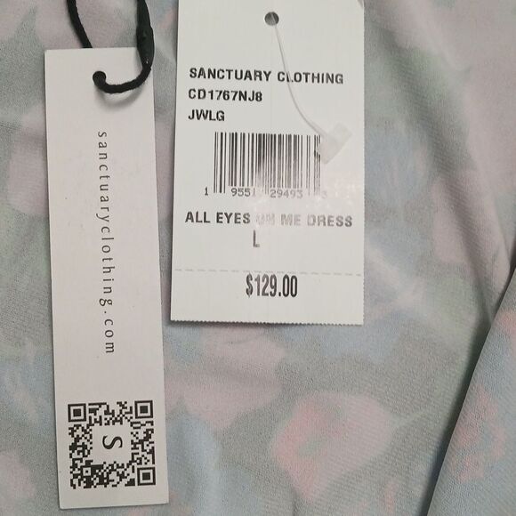 Sanctuary All Eyes On Me Dress Jewel Garden Dress  Sz L NWT - Picture 9 of 10